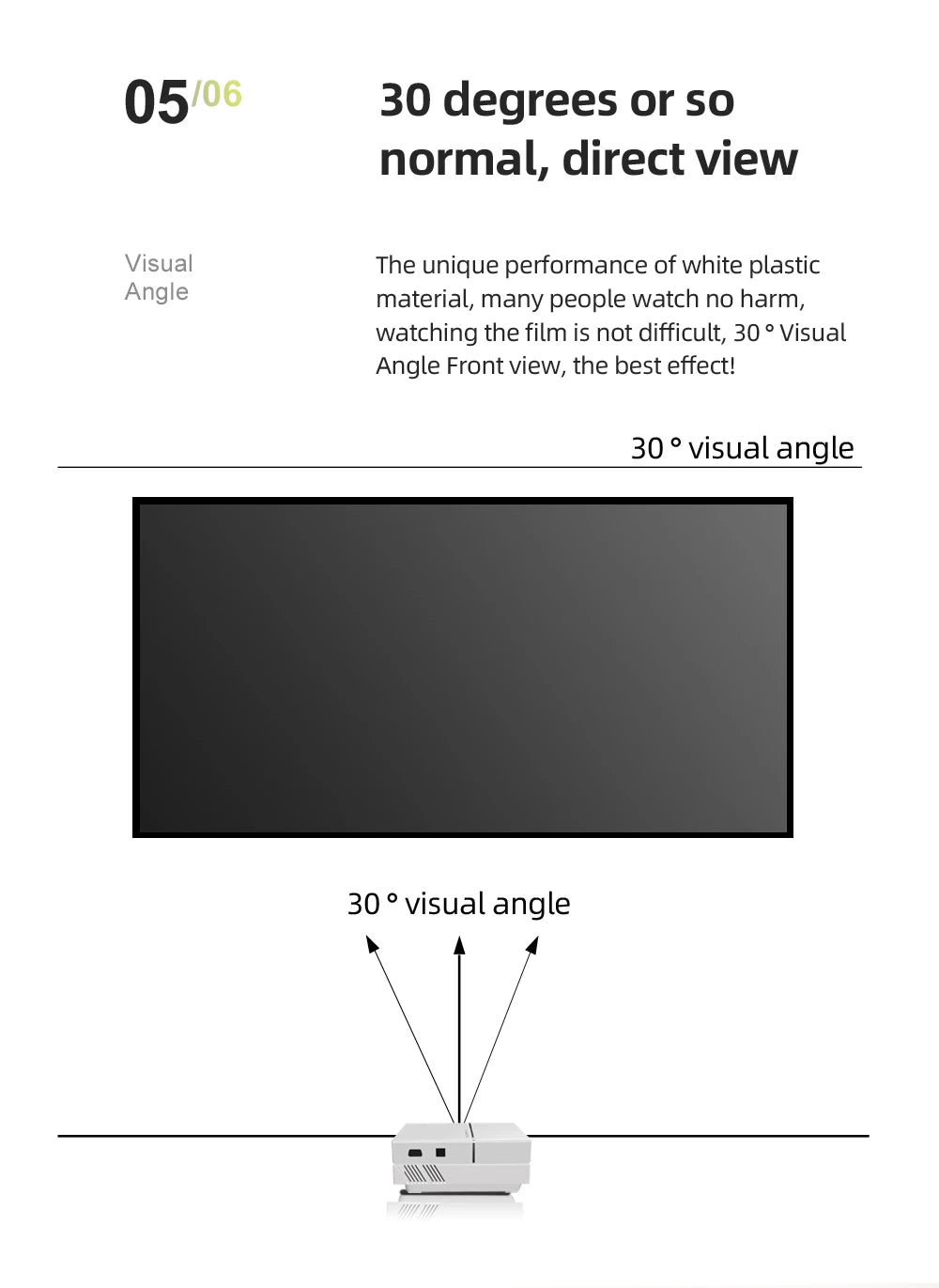 MIXITO Outdoor Anti-light 16:9 Ratio Portable Foldable Dual Bracket Style Projector Screen 84-120 "Home 3D HD Projection Curtain