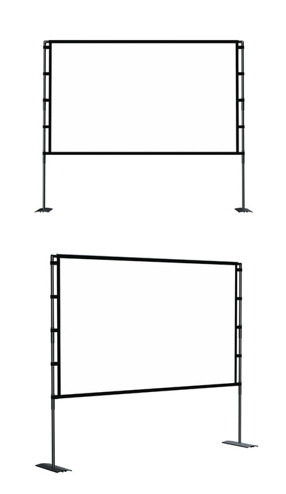 MIXITO Outdoor Anti-light 16:9 Ratio Portable Foldable Dual Bracket Style Projector Screen 84-120 "Home 3D HD Projection Curtain