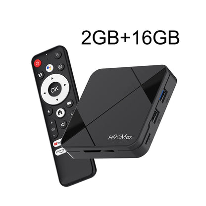 Set Top Box TV H96 MAX Android 14.0 RK3518 4K Wifi6 BT5.4 Voice Remote Assistant Android Smart TV Box New