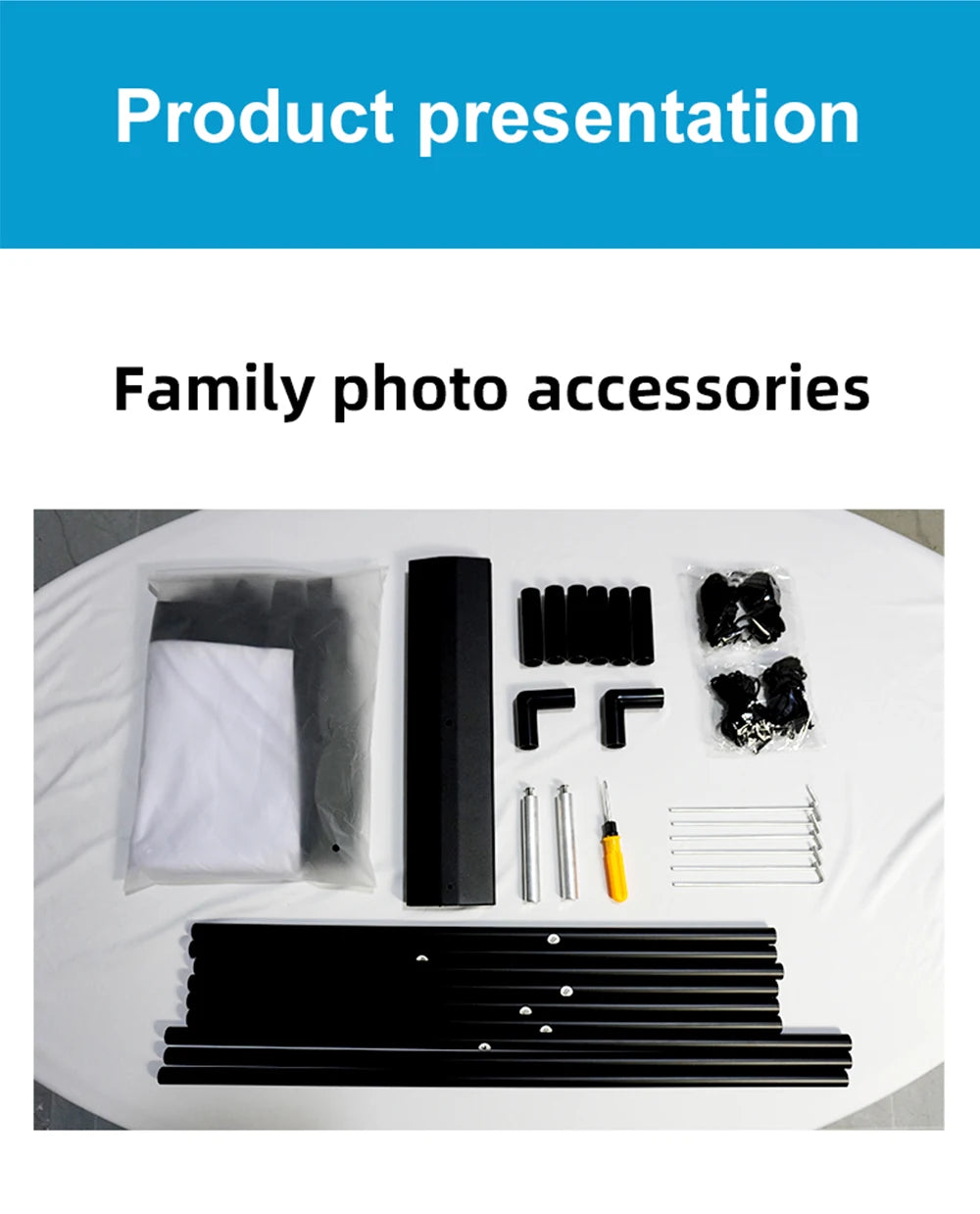 MIXITO Outdoor Anti-light 16:9 Ratio Portable Foldable Dual Bracket Style Projector Screen 84-120 "Home 3D HD Projection Curtain