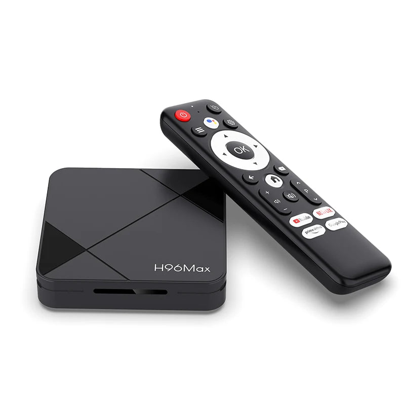 Set Top Box TV H96 MAX Android 14.0 RK3518 4K Wifi6 BT5.4 Voice Remote Assistant Android Smart TV Box New