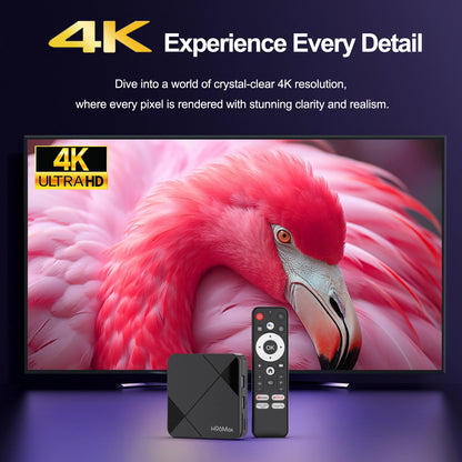 Set Top Box TV H96 MAX Android 14.0 RK3518 4K Wifi6 BT5.4 Voice Remote Assistant Android Smart TV Box New