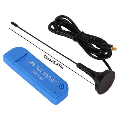 Software-Defined Radio Receiver USB RTL-SDR Receiver Set Equipped With RTL2832 ADC Chip 0.5 PPM TCXO And MCX Connector